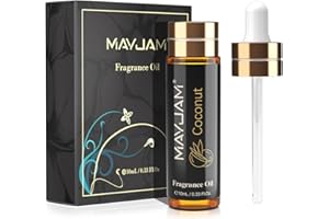 MAYJAM Aceite Perfumado de Coco 10ML, Aceite con Fragancia Para Difusores de Aceites Esenciales, Aromaterapia, Hogar