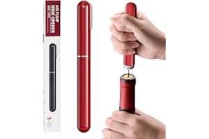 FBBULES 2 w 1 Ciśnieniowy Otwieracz do Wina z Obcinaczem do Folii, Otwieraczs do Butelek, Pompa Powietrza Korkociąg