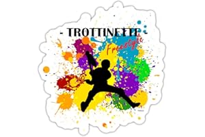 Spreadshirt Logo Trottinette Acrobatique Freestyle Scooter Cadeau Autocollant Sticker, 10 x 10 cm, blanc mat