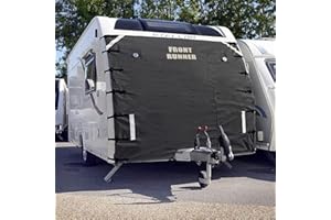 UK WHOLESALE LOWERING THE COST TO YOU Caravan Universal Front Towing Cover | Protector Covers Accessories | DARK GREY