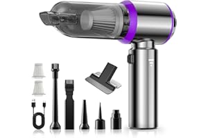 Tidy Cats Aspirateur à Main, 18000Pa Mini Aspirateur sans Fil Portable à 3 Vitesses, Multifonctionnel Aspirateur Voiture Puissant sans Fil avec Moteur sans Balais, pour Voiture Animaux Maison Car