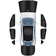 8PC Tesla Model Y Window Privacy Sunshade,2 in1 Ice Crystal Car Reflective Visor for Tesla Model Y 2020-2024 All Window Front and Rear Windshield Side Window Car Interior Accessories Outdoor Camping