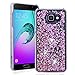 Produktbild SMART LEGEND für Samsung Galaxy A5(2016) SM-A510 Hardcase Liquid Hülle Glitter Case Hartschale Transparent Schutzhülle Handyhülle Fließen Flüssig Schwimmend Premium Shiny Glanz Sparkle Bling Diamant Strass Tasche Skin Schale Hart PC Clear Kristall Handytasche Etui - Rosa