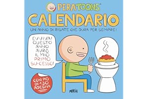 PON PON EDIZIONI Pera Toons. Calendario da parete con stickers, vignette e freddure tutte da ridere