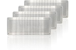 PEST CONTROL WORLDWIDE Air Brick Cover for Pest Proofing – Rat/Mouse Prevention Air Vent Cover – Aluminium Alloy Cover to Stop Rodents & pests Entering Property – for Internal or External use (Pack of 4, 100 X 250mm)