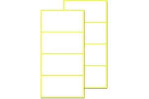 TOWNSTIX 200 Sztuk, 100 x 50 mm - Duże Białe Naklejki Cenowe Etykieta Samoprzylepna Do Pisania