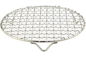 ARMYJY Mehrzweck-Grillroste Tablett Edelstahl Runddraht Dämpfen Backen Kühlgitter Ofen Grill Blatt