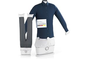 CLEANmaxx Plancha automática de camisas PRO con accesorio para pantalones | Sustituye a la plancha, vaporizador | Plancha con maniquí para camisas, blusas y pantalones | Innovadora y eficaz
