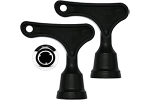 couduan 2Pcs Football Boot Stud Wrench,Football Studs Rugby Studs Spanner,Rugby Boot Studs Rugby Stud Key,Replacement Toolfor Football Rugby Shoes(Black-13MM/16MM)