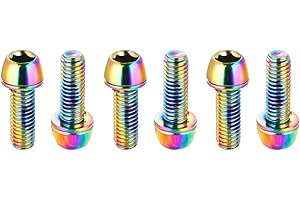 SHENZHENSHISHILILANTIANKEJIYOUXIANGONGSI CNC MTB Caliper bolts,Bike disc brake caliper bolts M6x18mm Steel alloy（Red/Orange/Green/Blue/rainbow）