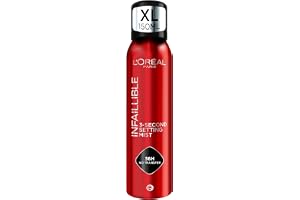 L'Oréal Paris Setting Spray XL, Infallible 3-Second Setting Mist for Face, Up To 36 Hour Makeup Wear, Fixing Spray, Waterproo