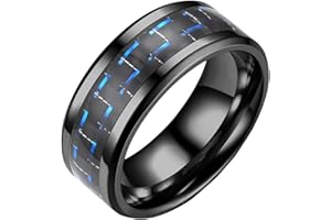 ACWERT Boys Mood Rings for Ages 8~12 Fiber Iron Stainless Steel Three-Color Ring Titanium Rings Couple jewellery Kids Fidget Anxiety Rings Gift