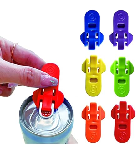 6 stuks Frisdrank Blikopener Handmatige Herbruikbare Opener voor Cola Bier Frisdrank Drinken Aluminium Drank Kan Top Ring Opener Gereedschap Gemakkelijk te Gebruiken  15