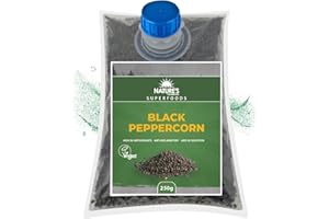 AM FOODS INTERNATIONAL Whole Black Peppercorns PREMIUM (500g) | Delicious Flavour | Pure & Natural | Vegan | Gluten-Free by Nature's Horizon®