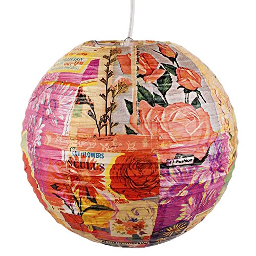 Blue Q - Design Papierlampe Lampenschirm Hängelampe - Fresh Cut Flowers