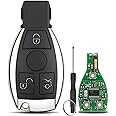433MHZ 3 Buttons For Mercedes Key Fob Remote Key Replacement For Mercedes Benz E S G CLK SLK ML clases W169 W245 W203 W215 W216 2000-2017 Smart Remote Fob BGA/ NEC