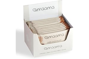 MAAMA, Tavolette di Cioccolato Gianduia Fondente Bio, Vegan, Raw Lavorata a Basse Temperature - Confezione da 12 tavolette da 30g ciascuna