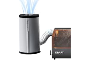 ATOMSTACK D3 Air Purifier for Laser Engravers, 99.9% Filtration Efficiency, 5-Layer Filtration System, 3500 RPM Motor, Activated Carbon Deodorization, Smoke Extraction Air Filter for Engraver Cutter