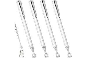 Gjinxi 4PCS Magnetic Pickup Tool, 3 LB Telescoping Magnet Sticks 25 Inch Extendable Grabber Reacher Tools, Magnets Wand Retrieval Tool for Mechanics, Automotive, DIY, Gifts for Men, Dad, Husband