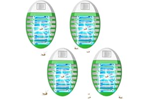 LEMENG Mata Moscas y Mosquitos Eléctrico, Mata Mosquitos electrico,Lámpara Antimosquitos para Interior, Mata Moscas Electrónico, Ilumina y Mata Insectos Voladores, Luz LED Fluorescente de