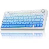 Aula F75 Mekanik RGB TKL Seiya Switch Kablosuz Makrolu Hot Swap Klavye Gradyan Mavi