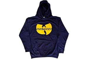 Wu-Tang Clan Kapuzenpullover Band Logo Neu Offiziell Unisex Navy Blau