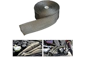 Simoni Racing WK1 Kit Nastro Termico per Wrapping Collettori o Componenti Motore, Benda Termoisolante in Fibra di Titanio Lunghezza 15,24 mt per Vano Motore Tubi di Scarico