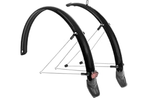 XLC MG-F03 Juego Guardabarros 26 58mm C/REFL Guardapolvos, Sport, Negro (Negro), Talla Única