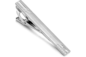 Tidefire Tie Clips for Men Business Tie Clip Personalised Tie Clip Pin Short Style Necktie Clips Tie Bar Clip