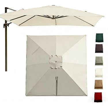 Tela ricambio parasole doppio strato, UV, impermeabile, 8 stecche, verde scuro (Solo tela, 2,7 m) | Leroy Merlin