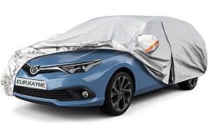 Kayme Estate Funda Coche, Compatibles con Toyota Auris Touring Sports(2012-2018), Transpirable Anti-UV Antipolvo de 6 Capas, Cubierta para Coche con Cremallera.(Entrega en 3-7 días)