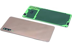 handywest Compatible with Samsung Galaxy A7 2018 SM-A750F Gold Battery Cover Back Cover Including Adhesive Back Cover Including Camera Glass with Adhesive Film Strips Adhesive