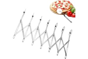AILGELY Roulette à Pizza à 7 Roues,Découpe Pizza Roulette,Diviseur De PâTe en Acier Inoxydable,Multifonction Coupe-Pizza,Couteau à PâTisserie, pour Tarte, Biscuits, Pâtisserie et Pizza