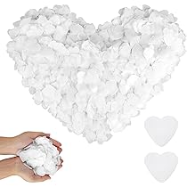 10000 PCS Wedding Confetti White Pink Rose Red Heart Confetti, Paper Confetti 5 | UK