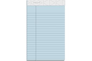 TOPS Prism Plus 100% riciclato Legal Pad, 12 x 20 pollici, perforato, blu, regola stretta, 50 fogli per blocco, 12 pastiglie per confezione (63020)