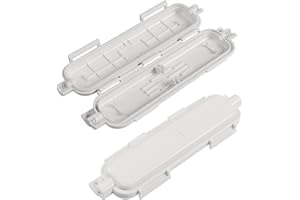 QIANRENON SC Simplex Pigtail - Set di 2 scatole di protezione impermeabili in fibra ottica per esterni FTTH, cablaggio antipolvere per cablaggio di rete ottica esterna