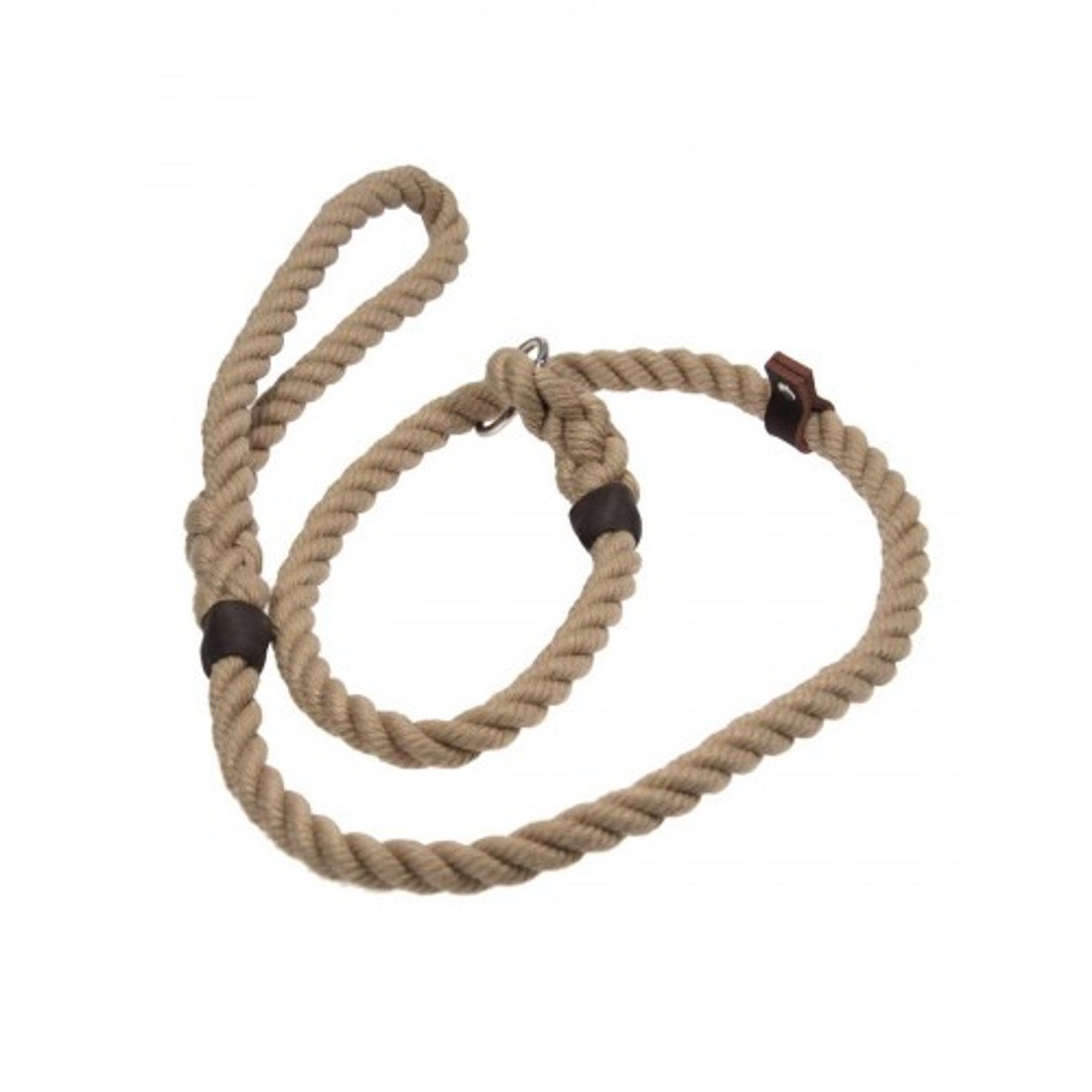 Bisley 10mm Natural Rope Slip Lead Dog Training Gun Dogs Working