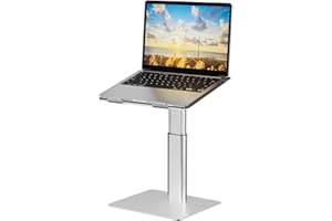 BESIGN LSX6 Soporte Portátiles, Soporte de Aluminio Ergonómico Ajustable para Portátiles, Compatible con Portátiles de 10-14 Pulgadas, Plata