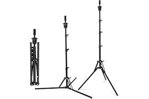 Bemoauty Stabilité Tete A Coiffer Trépied, 50-160cm(20-63") Support Tête Coiffure Trepied Perruque Black Trépied pour Tête à Coiffer, Tete pour Perruque