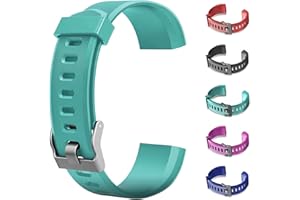 CXINLky Ersatzbänder, Uhrenarmbänder aus Silikon für ID115Plus HR Smart Watch, Verstellbare Riemen, Buntes Uhrenarmband Zubehör für ID115Plus HR Smartwatch