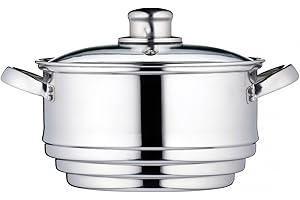 KITCHENCRAFT Kitchen Craft Clearview - Olla universal para cocinar al vapor, acero