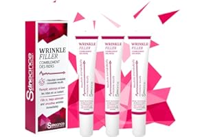 SKINEANCE - Combleur de rides WRINKLE FILLER – Lisse, comble et estompe les rides et ridules - Résultats précis, instantanés et durables – Efficacité prouvée - lot de 3 tubes de 15 ml