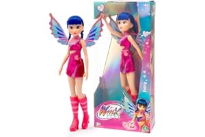 WINX CLUB Winx – Musa Fata, Bambola 27 cm con Ali Removibili e Look da Fata della Musica, Snodata, Giocattolo per Bambina e Bambini dai 4 Anni in su