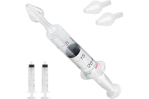 ITALSOLUTIONS Kit Siringa Per Lavaggi Nasali Bambini Maxi 20 ML Made In Italy, 2 siringhe 2 Olivette Lavaggio Nasale Bambini E Adulti Contro Raffreddore (2 SIRINGHE 20 ML 2 OLIVE)