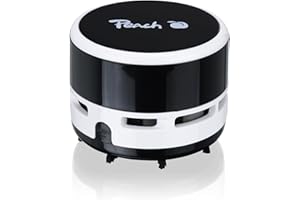 ‎PEACH Peach Mini Staubsauger - batteriebetrieben (2x AA) - hohe Saugkraft - schwarz - PA105