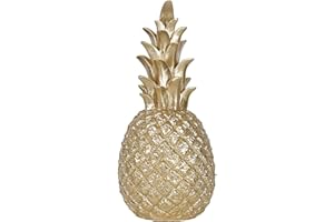 PIGPIGFLY Ananas-Ornamente，Moderne Wohnzimmer Ornamente, Deko Figuren,Deko Wohnzimmer, Home Store Dekoration, Bürodekorationen,Polyresin, Geschenk 15cm(Weiss)