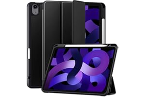 Maledan Etui na iPad Air 5 2022/iPad Air 4 2020 10,9 cala z uchwytem na długopis, miękkie etui z tworzywa TPU, odporne na uderzenia, funkcja automatycznego wygaszenia/budzenia [obsługuje bezprzewodowe