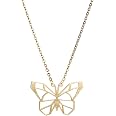 La Menagerie Pinguino Oro, collana geometrica d'oro con ciondolo animali origami – Bigiotteria placcata d'oro 18 carati & collana donna con pinguino stilizzato - Gioielli geometrici rivestiti in oro