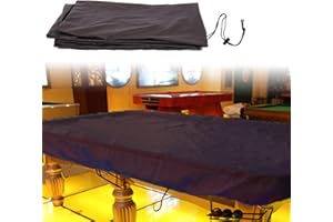 GEBIN Cubierta De Mesa De Billar De 8 Ft, Funda Protectora para Mesa De Billar Impermeable Al Aire Libre, Cubierta De Mesa De Billar De Protección Completa De Tela Oxford