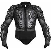 BODY ARMOR BLACK FULL BODY PROTECTION MOTORCYCLE JACKET COAT